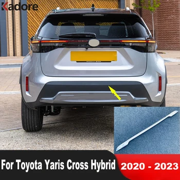 Для Toyota Yaris Cross Hybrid 2020 2021 2022 2023 Хромированная отделка крышки заднего багажника автомобиля Молдинг задней двери Аксессуары