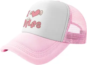 Я люблю шляпу дальнобойщика Dilfs, спортивную бейсболку, модную забавную повседневную хип-хоп унисекс для отдыха, регулируемый размер для подарка в дорогу