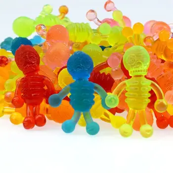 10шт Пластиковая мягкая резиновая TPR модель Зомби, игрушки для снятия стресса, Забавные шутки, детские маленькие игрушки для выжимания скелетов Зомби, Детские подарки 0
