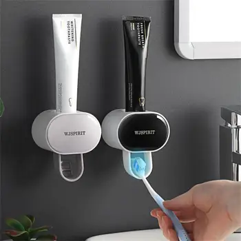 Автоматический дозатор зубной пасты Аксессуары для ванной комнаты Держатель для зубных щеток для домашней ванной Зубная паста Ленивая соковыжималка