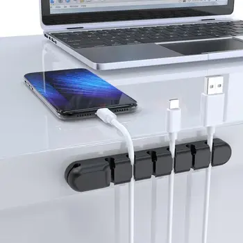 Кабельный органайзер Силиконовый USB-кабель для намотки зажимов Idy Management Держатель кабеля для мыши, клавиатуры, наушников, зажимов для проводов