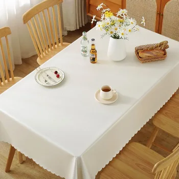 Скатерть водонепроницаемая и масляная одноразовая сетка красный прямоугольный круг чайный столик обеденный стол_an843