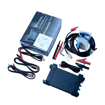 Автомобильный осциллограф 6204BE 200 МГц, 4 канала, 1GSa / s, портативный USB-ПК, ручной цифровой диагностический инструмент Osciloscopio
