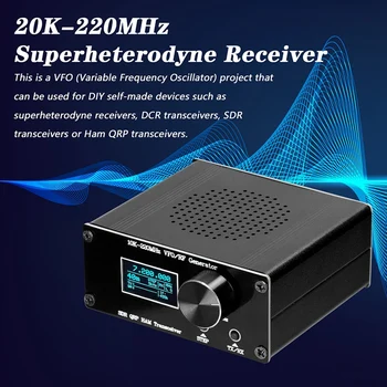 Супергетеродинный Приемник 20K-220MHz SDR HAM QRP Трансивер RF Генератор Радио Отладчик для Доморощенных QRP Трансиверов 0