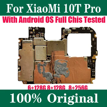 100% Оригинальная материнская плата для Xiaomi 10T Pro Supreme Editi Материнская плата с микросхемами, гибкий кабель Global Frimware MIUI 0