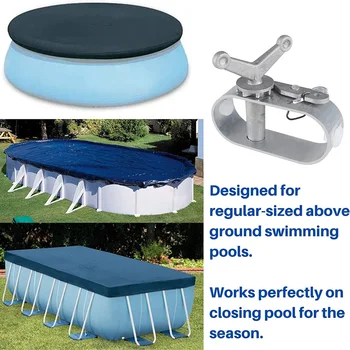 Комплект троса и лебедки для покрытия бассейна длиной 30 м, трос для покрытия бассейна и храповик для крышек бассейнов, 30 м