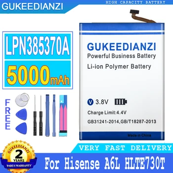 5000 мАч GUKEEDIANZI Аккумулятор LPN385370A Для Мобильного Телефона Hisense A6L HLTE730T Большой Мощности Bateria 0