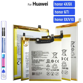 Аккумулятор для Huawei Honor 5X 6 7X 8X 4X Аккумулятор HB386589ECW HB4242B4EBW HB396481EBC HB356687ECW Замена Телефона Bateria