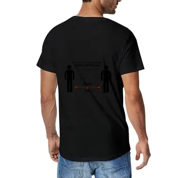 Новая радиолюбительская футболка для социального дистанцирования, эстетическая одежда, летний топ, простая футболка, мужская одежда.