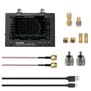 Векторный Сетевой анализатор SV4401A 7-дюймовый Сенсорный ЖК-Анализатор антенн HF VHF UHF Обновлен для Nanovna Vna