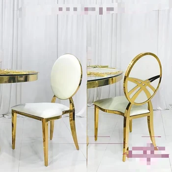 Оптовая продажа изготовленных на заказ металлических тканевых подушек для банкетов в отеле, аренда дешевых стульев, золотые свадебные стулья