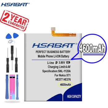 Новое поступление [HSABAT] Сменный аккумулятор HE377 HE376 емкостью 4600 мАч для Nokia X71 0