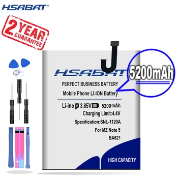 Новое поступление [HSABAT] Сменный аккумулятор BA621 емкостью 5200 мАч для Meizu Meilan Note5 M5 Note 5 0