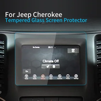 Автомобильные наклейки, Защитная пленка для экрана JEEP Cherokee 23, дисплей навигатора, Защитная пленка из закаленного стекла, автомобильные аксессуары для транспортных средств