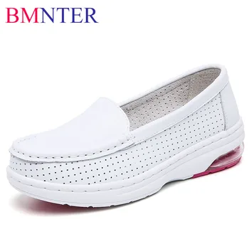 Женская обувь для медсестер, новая ЭВА + резина, большая воздушная подушка, белые выдолбленные удобные белые туфли на танкетке с мягкой подошвой 0