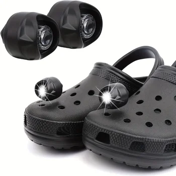 1 шт. фонари Vafee Croc для обуви, фонарик Croc, аксессуары для выгула собак, удобный кемпинг, водонепроницаемый IPX5, сверхяркий