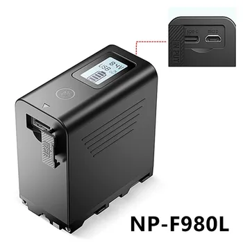 NP-F980/F970 Цифровой Фотоаппарат Для Фотосъемки С Заполняющим Светом Аккумулятор 7.4V8800mAh Power Bank USB Литий-ионный Аккумулятор Интеллектуальный Экран дисплея
