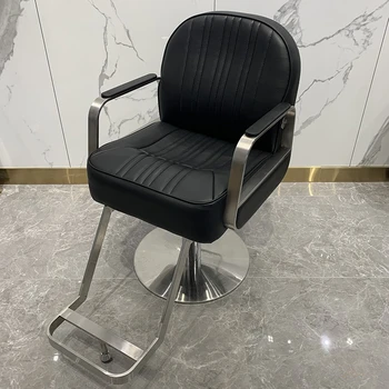 Роскошные парикмахерские кресла на колесиках, Вращающиеся для макияжа, Регулируемые Парикмахерские кресла, Эргономичная Коммерческая мебель Kapperstoel YQ50BC