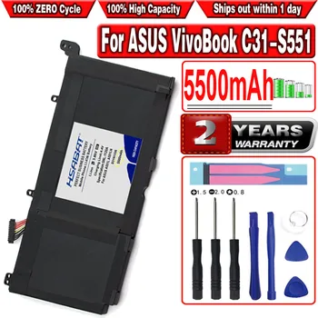 HSABAT 5500 мАч B31N1336 Батарея для ASUS VivoBook C31-S551 S551L S551LB S551LA R553L R553LN R553LF K551L K551LN V551L V551LA