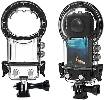 Водонепроницаемый Чехол для Экшн-камеры Insta360 X3, Защитный Корпус для Подводного Плавания Insta 360 one X3 40M Аксессуары для Кронштейнов