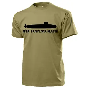 Футболка с атомной боевой подводной лодкой Британского SSN класса Trafalgar из 100% хлопка С Круглым вырезом, Летняя Повседневная Мужская футболка С коротким рукавом