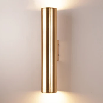 Современный настенный светильник со светодиодной подсветкой nordic gold white black iron aluminum прикроватные бра для спальни, лестницы, прохода, гостиной, настенный светильник