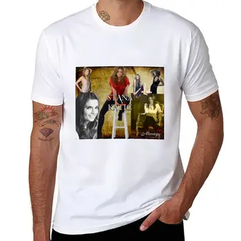 Новая футболка Stana Katic, футболки для любителей спорта, мужская одежда, футболка, футболка с коротким рукавом, мужская