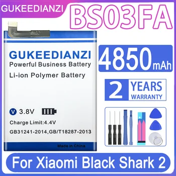 GUKEEDIANZI для Xiao Mi 4850mAh Аккумулятор BS03FA для Xiaomi Black Shark 2 аккумулятора Shark2 + инструменты