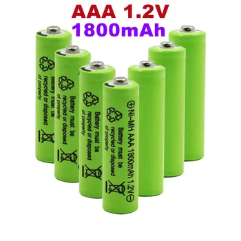 100% новая оригинальная качественная аккумуляторная батарея AAA 1800 мАч 1,2 В AAA 1800 мАч Ni-MH аккумуляторная батарея 1,2 В 3A