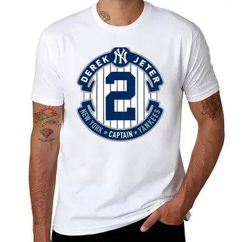Новая футболка Number 2 New York Captain, рубашка с животным принтом для мальчиков, черные футболки, одежда для мужчин 0
