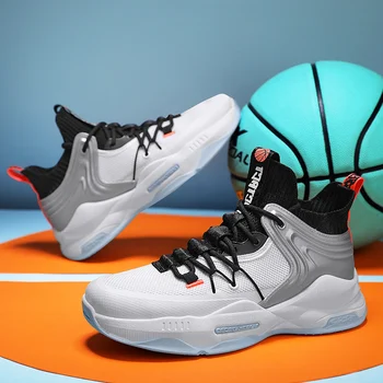 Новая классическая мужская баскетбольная обувь Дышащие мужские баскетбольные кроссовки Спортивная обувь с высоким берцем Мужские спортивные кроссовки для спортзала Баскетбольные кроссовки
