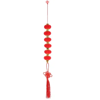 1 Нитка маленького фонарика в китайском стиле, Подвесной фонарь на дереве, Весеннее праздничное украшение