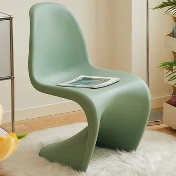 Современный пластиковый стул с акцентом, мобильные Необычные Удобные Стулья, Акриловая Уникальная Минималистичная мебель для дома Silla SQCYH