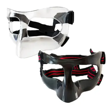 Спортивный шлем для носа, баскетбольная маска, защита для носа, лицевая щитка, Защитная маска с регулируемым эластичным ремешком, средства защиты от столкновений.