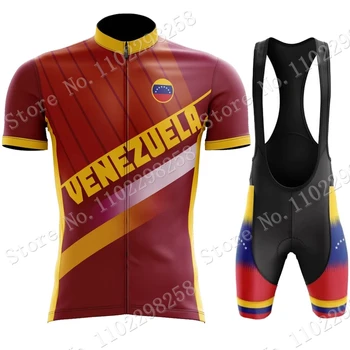 2023 Комплект Майки для велоспорта в ВЕНЕСУЭЛЕ, Летняя Национальная одежда для велоспорта, Рубашки для шоссейных велосипедов, костюм, шорты с велосипедным нагрудником, одежда для MTB, Майо