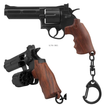 Тактический брелок в форме пистолета в пропорции 1: 4, кольцо для ключей с вращающимся магазином, Рюкзаки, ремни, сумки, легкие брелки