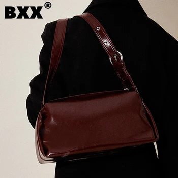 [BXX] Ретро-модная дорожная сумка для женщин 2023, Новая мода, плечо, подмышки, Универсальный Модный Темперамент, Простые сумки 8CY60