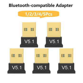 Bluetooth-совместимый передатчик, музыкальный аудиоадаптер 2,4 ГГц, Bluetooth-совместимый приемник 5.1 для настольного компьютера для портативного ПК