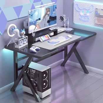 Скандинавская доска для киберспорта, изготовленная вручную, Столы для офисной мебели, компьютерный стол для спальни, простой индивидуальный бытовой белый игровой стол