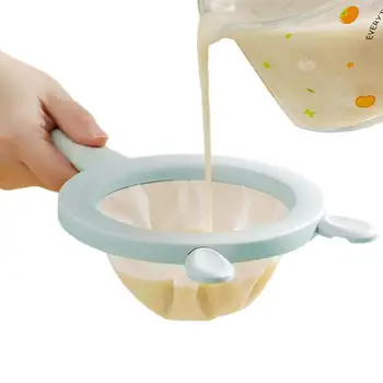 Нейлоновое сетчатое сито Ультратонкое сито для соевого молока, удобное в захвате Кухонное сито для соевого молока, рисового молока и сока