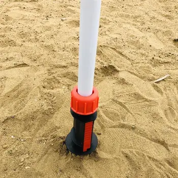 Аксессуары для наружных пляжных зонтиков от солнца, высококачественная спиральная заглушка для заземления, пляжный винт, песчаный якорь, подставка, держатель, захват с ручкой 32 мм 1