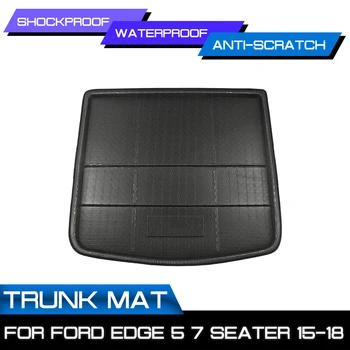 Для Ford Edge 5/7 местный 2015 2016 2017 2018 Автомобильный коврик, ковер, защита заднего багажника от грязи 1