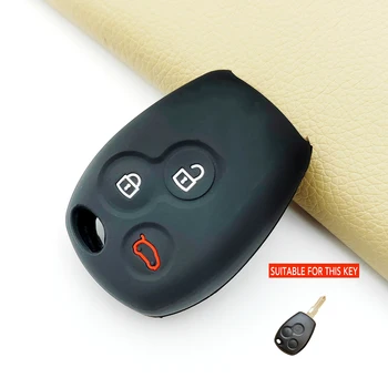 Чехол для дистанционного ключа автомобиля с 3 кнопками Shell Fob для Renault Clio Duster DACIA Logan 2 3 Sandero для Nissan Terrano Almera для Lada Largus 1