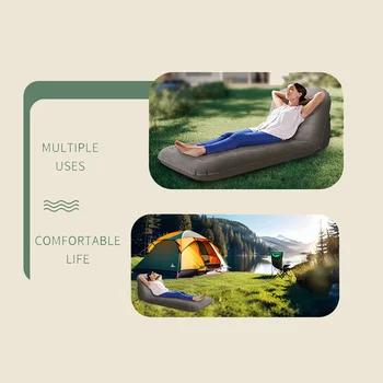 Быстросъемный Воздушный диван-кровать для активного отдыха в Палатке, Регулируемая Спинка для отдыха, Надувной диван с Откидной спинкой, Кресло для отдыха 2