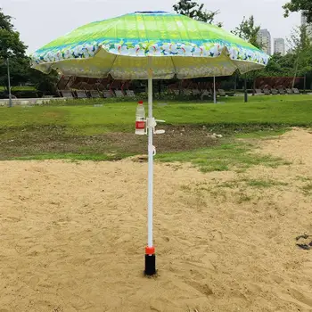 Аксессуары для наружных пляжных зонтиков от солнца, высококачественная спиральная заглушка для заземления, пляжный винт, песчаный якорь, подставка, держатель, захват с ручкой 32 мм 2