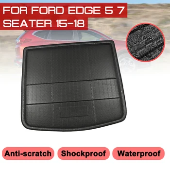 Для Ford Edge 5/7 местный 2015 2016 2017 2018 Автомобильный коврик, ковер, защита заднего багажника от грязи 2