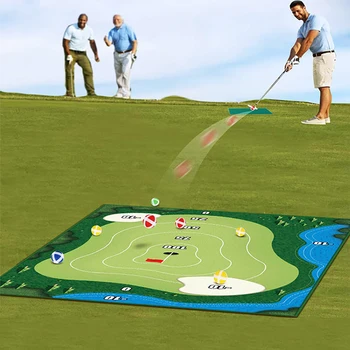 Набор для игры в мини-гольф с высококачественной площадкой для тренировки гольфа, набор для игры в гольф, коврик для игры в гольф на открытом воздухе, коврик для тренировки мяча для гольфа 2