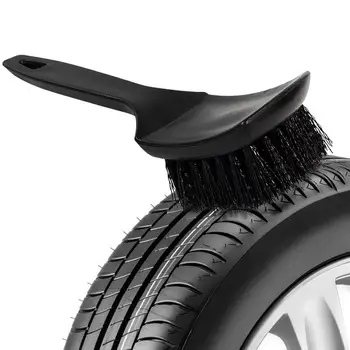 Щетка для чистки автомобильных шин Универсальная Автомобильная Швабра для мытья колес Автомобильные Аксессуары для чистки обода с короткой ручкой 2
