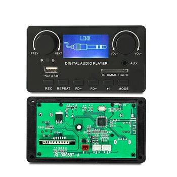 Многофункциональный ЖК-экран Bluetooth Плата MP3-декодера Портативная плата автомобильного усилителя синхронизации Простота установки Высокое качество 2