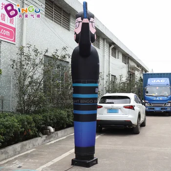 Изготовленный на заказ человек с надувной трубкой 3mH для украшения магазина, рекламирующий игрушки Sky Air Dancer 4